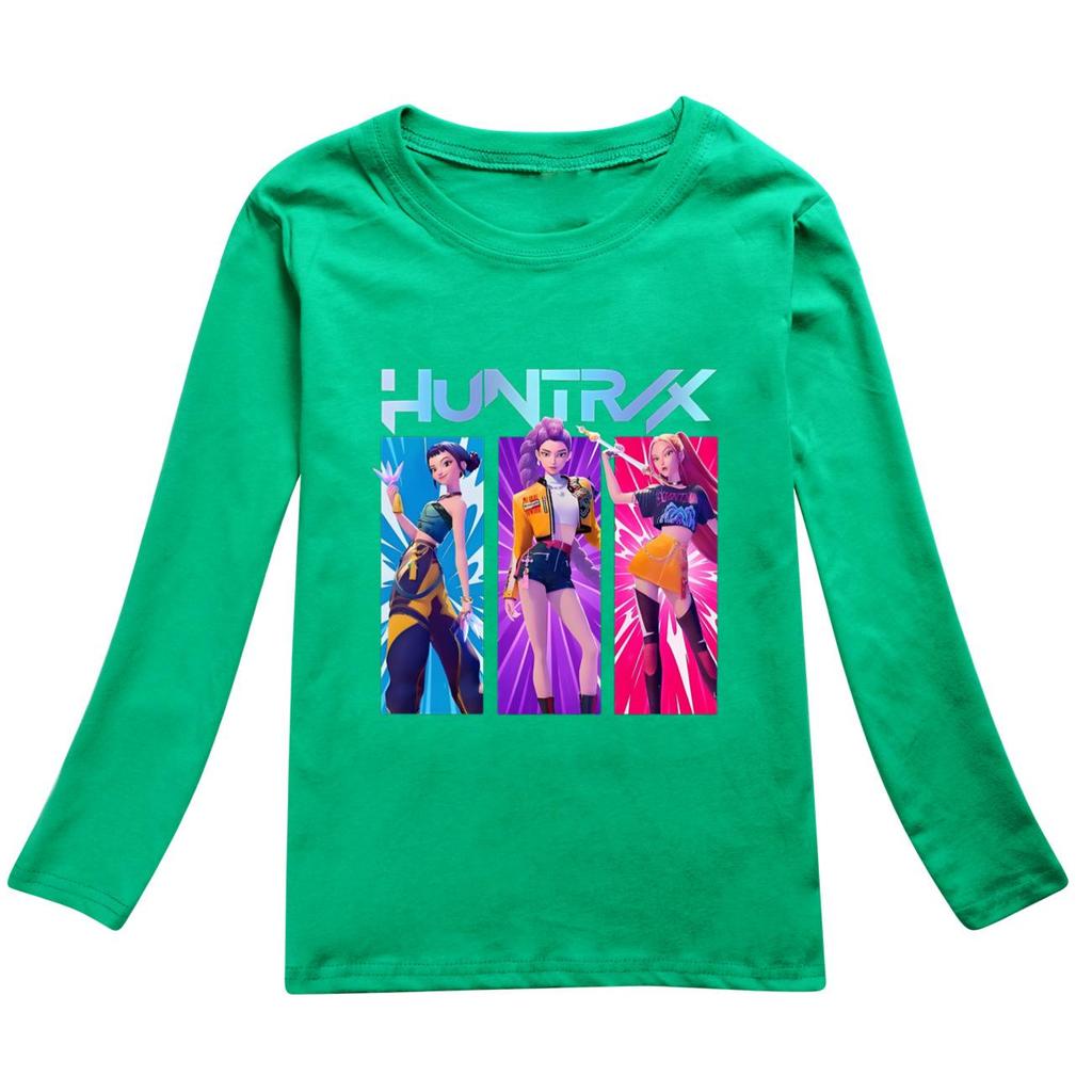 K Pop Dämonenjäger Langarm T-Shirts Rumi Mira Zoey Herbst Kinderbekleidung Niedliche Drucktops Geschenk Kinder Jungen und Mädchen Kinder Unisex T-Shirts