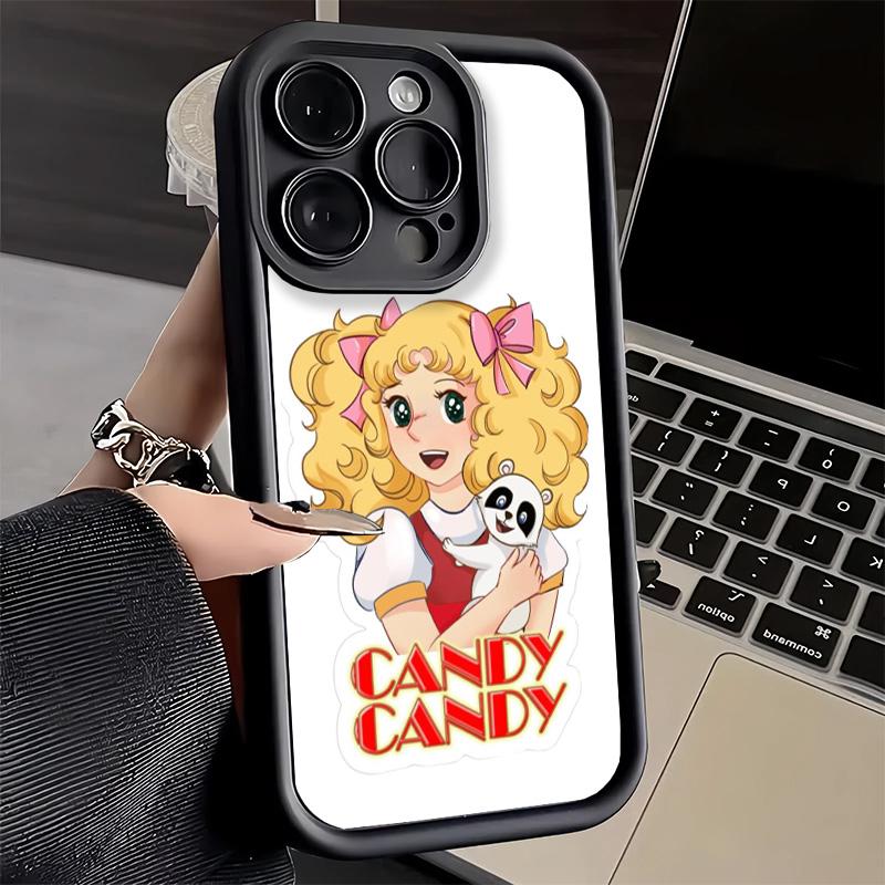 Phone Case for iPhone 17 Air 16E 15 16 Pro Max Anime Candy Candy Cover 14 Plus 13 12 Mini Soft Shell Silicone Fundas