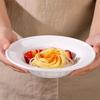 6-Piece Pure White Ceramic Plate Set: Straw Hat, Soup, Western, and Creative Fruit Plates