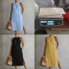 Polyester A Line Sleeveless Dress For Summer Vacation Casual Wear