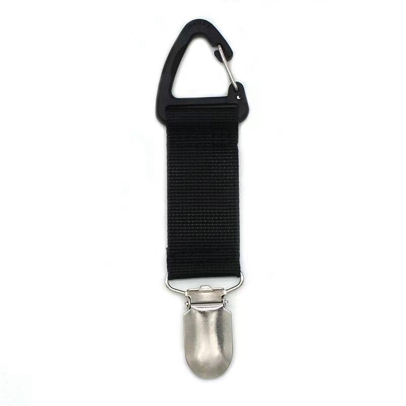 

Зажим для шляпы в корейском стиле: Защита от потери, Портативный, Неэластичный тканевый держатель для шляп для путешествий и соломенных шляп чёрный