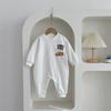 Infant & Toddler Bear Pocket Onesie Romper, Combed Cotton, Soft, Trendy Sweatshirt Style, 0-2 Years