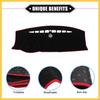 Dashboard Cover Compatible for Ford Edge 2011-2014, Nonslip Polyester Red Dash Cover Mat Dash Board Protector Cover Auto Replacement Parts