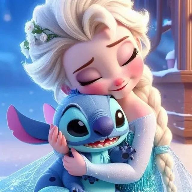 

5D Алмазная Живопись Лило и Стич и Принцессы Наборы для Вышивки Искусство Мозаика Стразы Домашний Декор Подарки Без Рамы Round 20x20cm