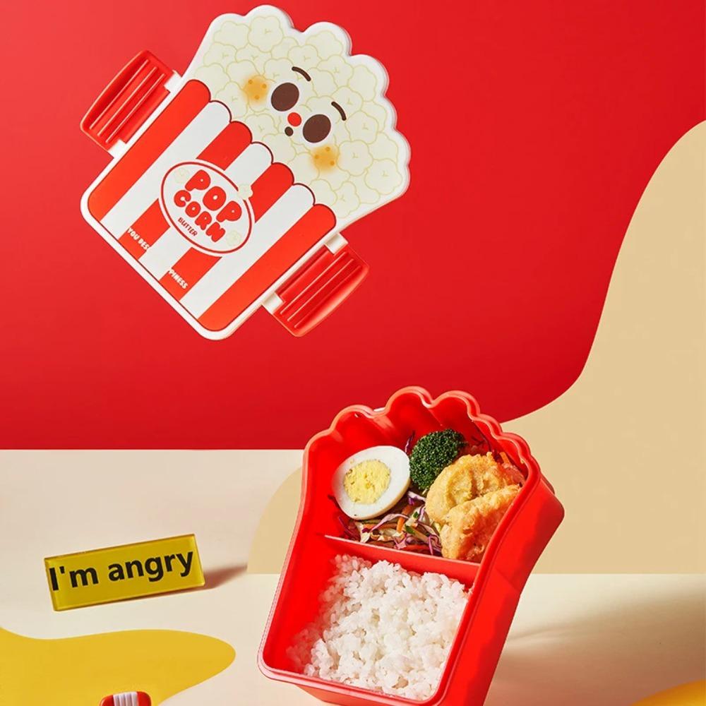 Microwaveable Student Lunch Boxes with Tableware Food Storage Container Hamburger Lunch Box  Worker