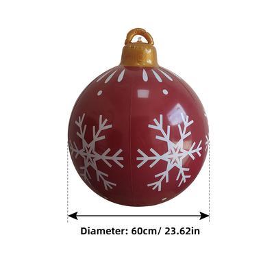 Palloncino Gonfiabile di Natale PVC Palla di Natale Ornamento Impermeabile Grande Dimensione per Decorazione Giardino
