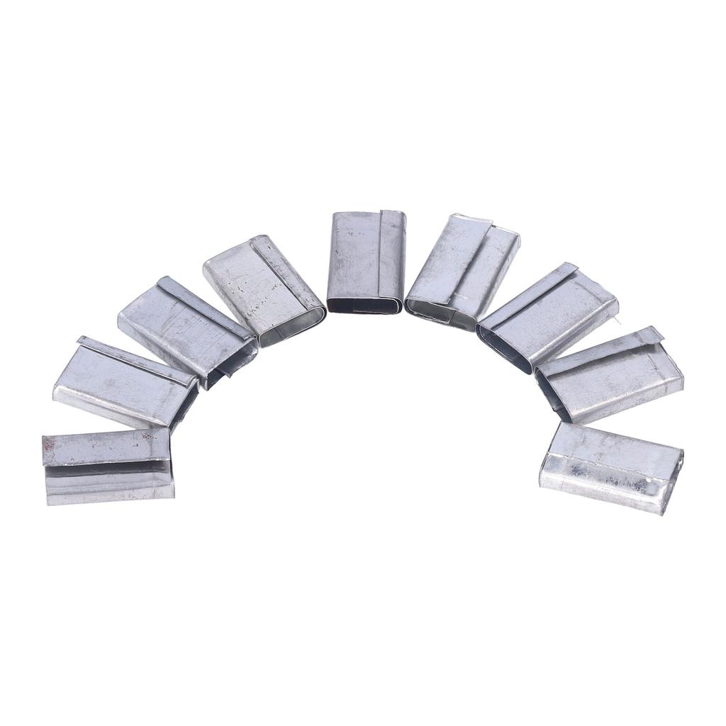 Packaging Strapping Seals 1KG Iron Sheet Strapping Clips PP Belt Packaging Buckles