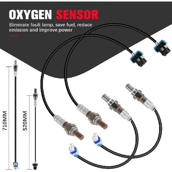 O2 Oxygen Sensor Upstream and Downstream 21549 213-4229 Compatible with for Cadillac Escalade, for Chevrolet Camaro/Silverado 1500/2500/3500/SUBURBAN