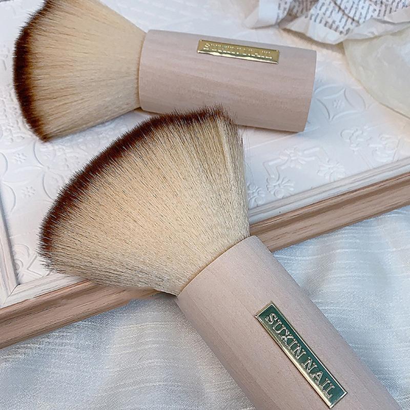 Runde Nagelstaubbürste Großformatig Nagelstaub entfernen Bürsten Acryl UV Gel Nagellack Puder Reinigungswerkzeug Maniküre Zubehör