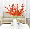 Artificial Dancing Orchid Flowers, Silk Faux Flowers Fake Butterfly Orchids Bouquet Artificial Gypsophila Flowers for Home Decor