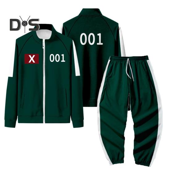 Set de costume Cosplay pentru bărbați, hanorac sport cu mâneci lungi, set de pantaloni cu șnur cu talie elastică, costum de carnaval, accesorii de petrecere