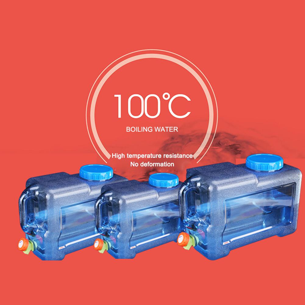 18/20/22L Water Storage Tanks Food Grade Pure Water Canister Large-Capacity with Faucet Outdoor Accessories for Hiking Fishing