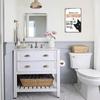 Funny Cat Bathroom Metal Sign Vintage Black White Retro Tin Poster 8x12 Inch Wall Decor