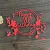 Happy 20th Birthday Metal Die Cuts Carbon Steel Cutting Dies Embossing Stencils for Card Photo Scrapbooking Decorations