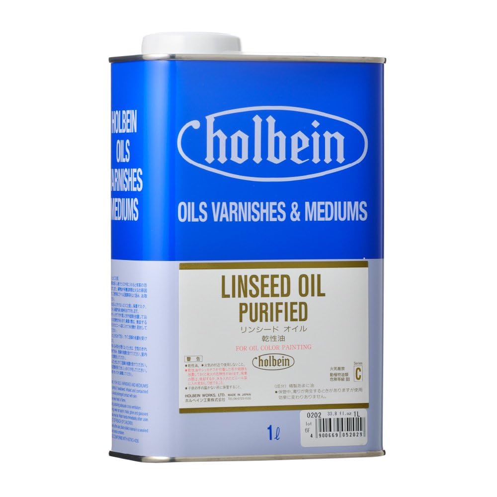 

Holbein Oil Painting Fluid O202, 1000ml, Linseed Oil (Drying Oil) 05202