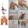 Candy Cane Club Gingerbread Golf Game Set Golf Balls Portable Design Indoor Golf Set Miniature Golf Set Family Activity