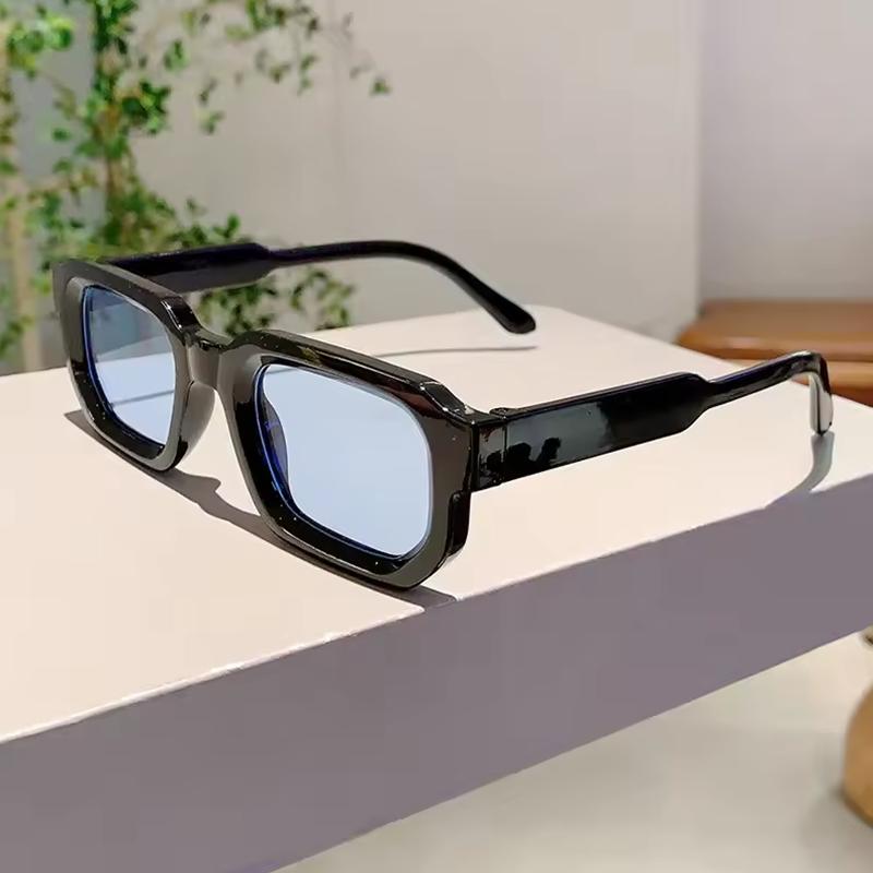 New Men Vintage Rectangle Frame Sunglasses Fashion Retro Sun Glasses Luxury Design Glasses UV400 Eyewear Women Goggles