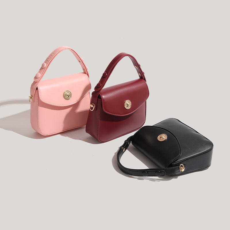 Retro Texture Handbag Small Square Bag Commuting Single-shoulder Underarm Crossbody Bag