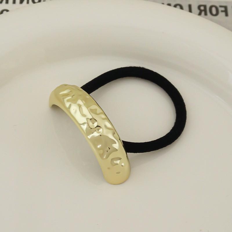 Minimalist Metal Hair Ring - New Korean Style High-End Ponytail Tie Rubber Band.