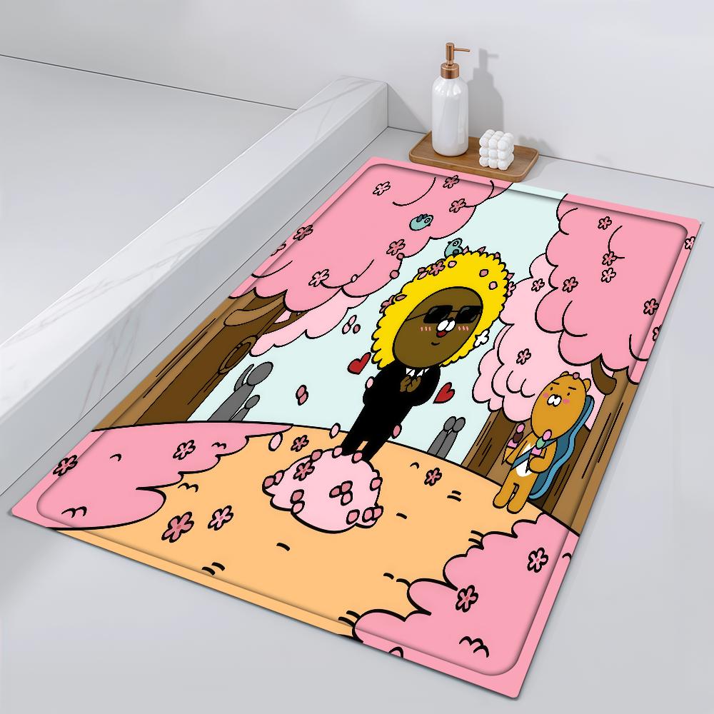 

Door Mat Bedside Entrance Kawaii Bath Floor Decoration Corridor Door Mat Carpet K-Kakao Living Cute Room Balcony 40cm x 60cm