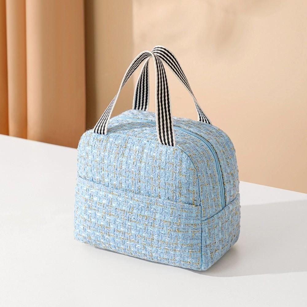 2PCS/SET Small Fresh Style Lunch Bag Fashion Tote Lunchbox Durable Thermal Insulation Bag  Students