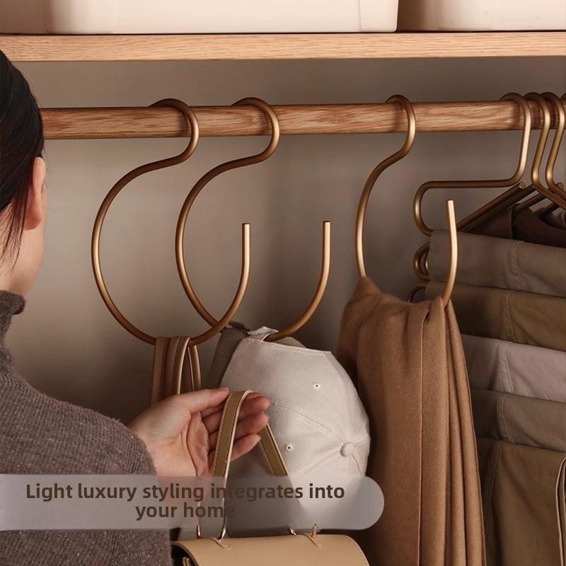 Ganci per cappelli da baseball, organizer per cappelli da baseball in alluminio, porta cappelli, portaoggetti per armadio, camera da letto, risparmio di spazio