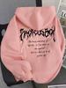 Women's Fashionable Hooded Sweatshirt with Fashionable Creative Design and English Letters Hoodie Sweatshirt Hoodie