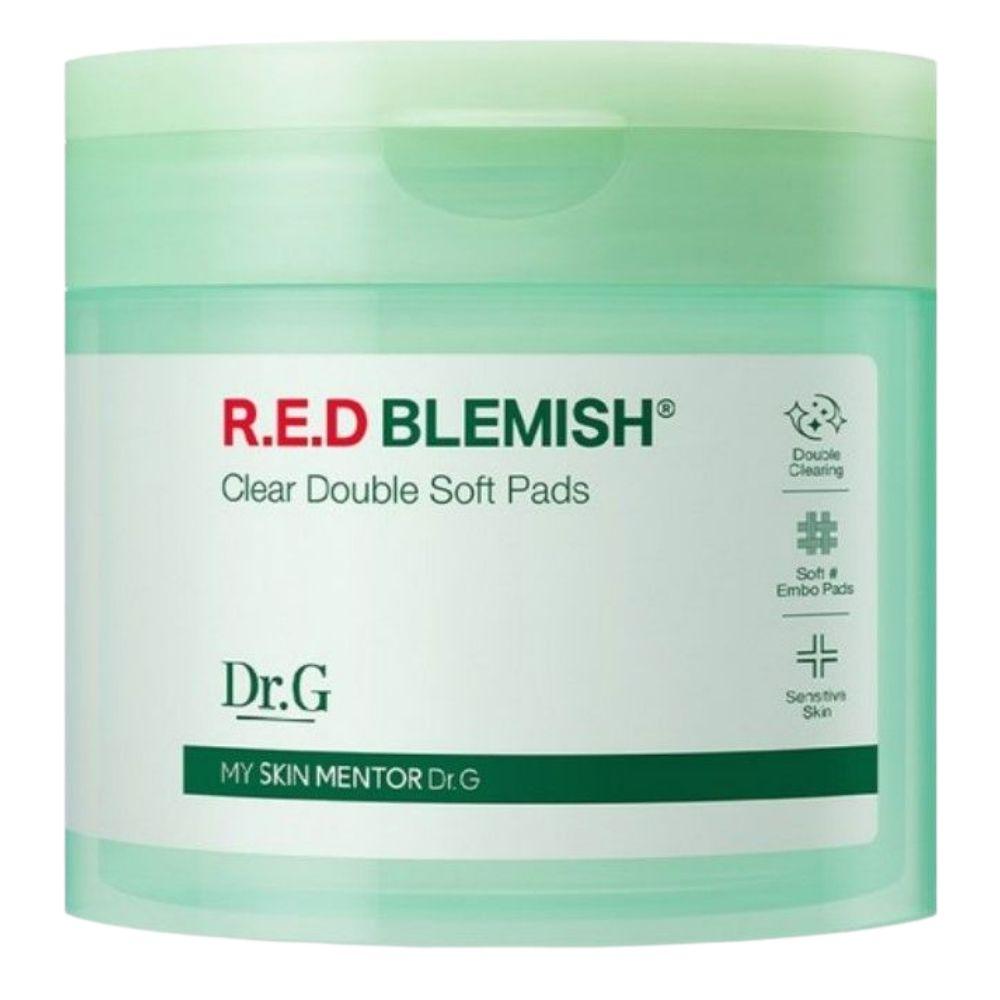 Dr.G Red Blemish Clear Double Peeling Pad Gentle Exfoliating & Soothing Toner Pads 60pcs 180ml