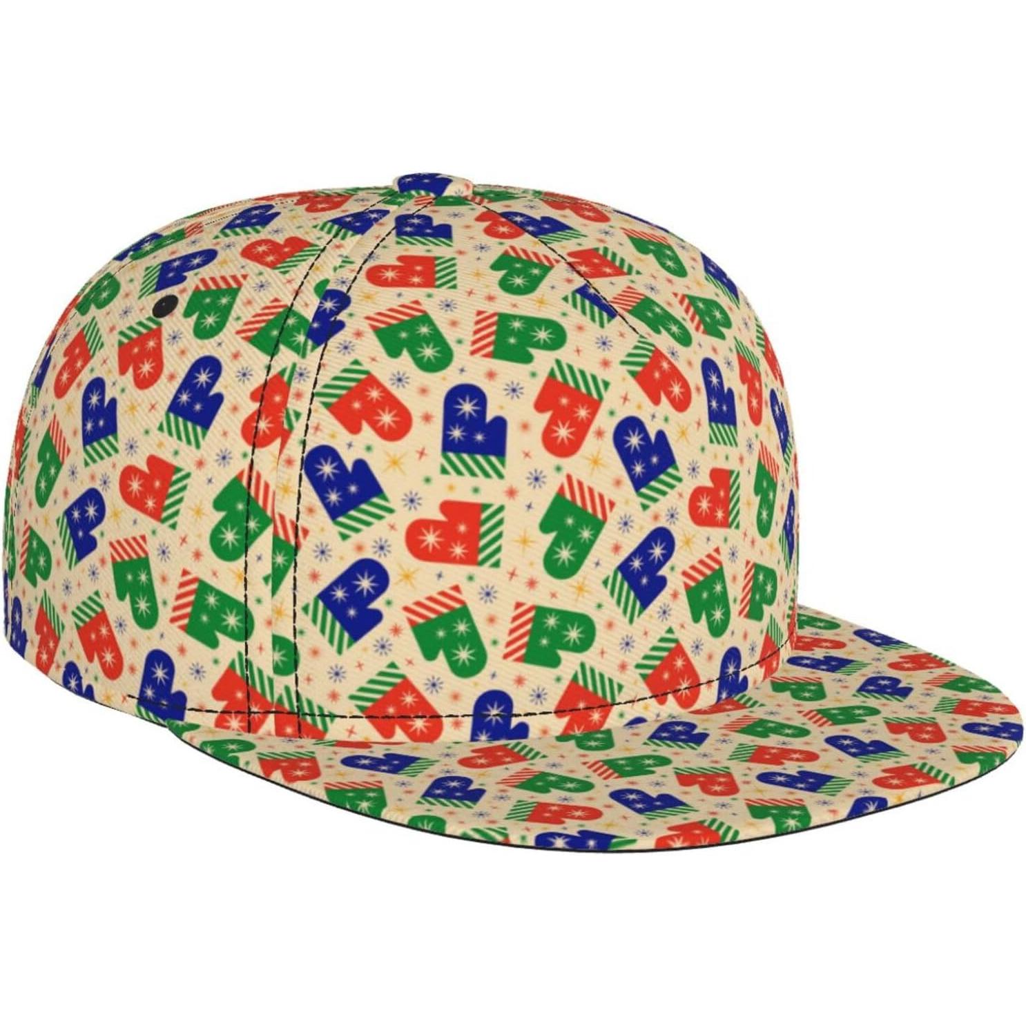 

Mittens and Festival Print Baseball Cap for Men Women Adjustable Trucker Hat Snapback Sun Dad Cap Lightweight Unisex for Summer One Size