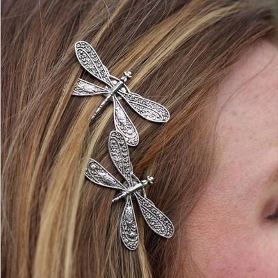 Halloween Headdress Dragonfly Hairpin Korean Style Headwear Metal Hair Clip Female Hair Accessories