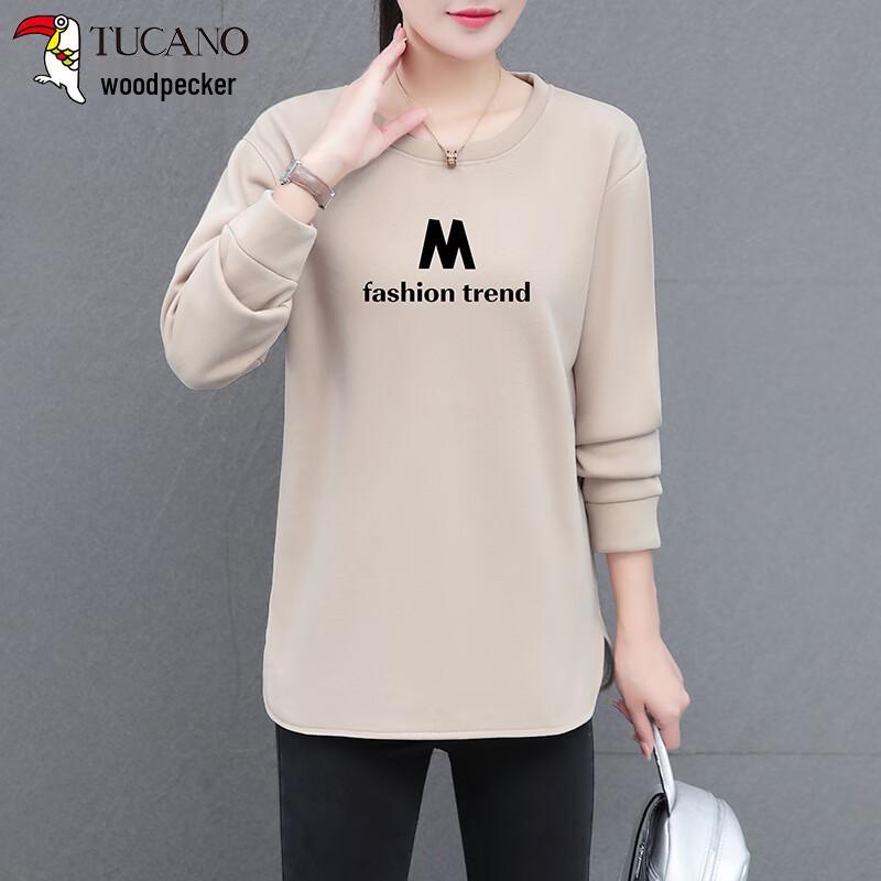 

Woodpecker Women s Thick Mid-Length Sweatshirt Top M