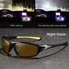 Square Yellow Night Vision Anti-Glare Goggles for Men Women Driving Fishing Beach Sunglasses Protection Polycarbonate Glasses