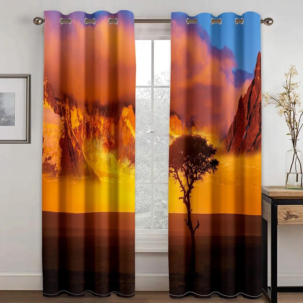 3d Sunflower With Sunshine Modern Blackout Curtains For Living Room Bedroom Curtain Cortinas Para La Sala Kitchen Blinds Drapes