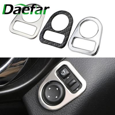 Stainless Steel Interior Rearview Mirror Adjustment Cover Trim Sticker For Nissan Qashqai J11 X-trail T32 2014 -
