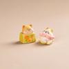 Adorable Cats Sculpture Auto Interior Decoration Strong Resin Stable Designs Cartoon Kitty Car Ornament for Office Home