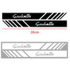 UHNPV1 TFLGX1 2PCS Car Side Rearview Mirror Body Decoration Sticker Decal Styling For Alfa Romeo TZ3 Sportiva Stelvio 147 156 Auto Accessories