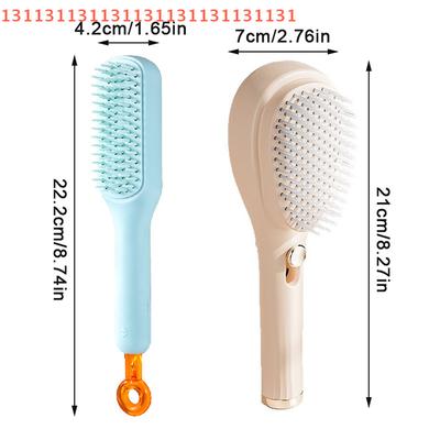 Self Cleaning Hair Massage Airbag Comb Retractable Comb Anti-static Hair Smoothing Comb Scalp Cleaning Massage Comb Hair Fluffy
