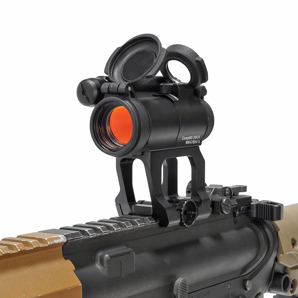 Ryohin Buhin Evolution Gear COMP M5 Red Dot Sight & Scalar Type 1.93" Mount Set, Hard Anodized Finish, Compatible with 20mm Rails