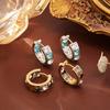 Exquisite Sparkling Diamond Ear Cuffs: Light Luxury, Versatile, Gold-Plated Copper Earrings In Trendy Celebrity Style
