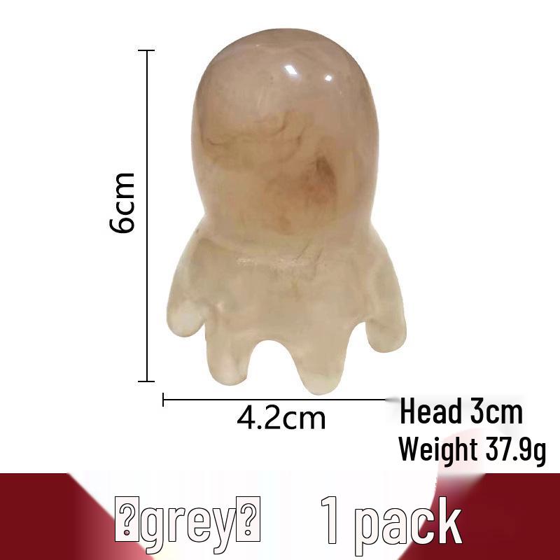 

Octopus Scalp Massager: Portable Eight-Claw Meridian Therapy Comb for Head Acupoint & Wide-Tooth Gua Sha.