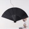 Černý ruční vějíř Vintage skládací vějíře Svatba Party Favor Supplies Čínský ruční vějíř Klasický taneční vějíř Řemeslný vějíř Lehký