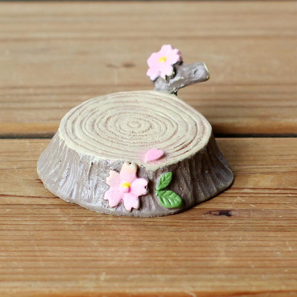 Tree  Stump  Decoration Synthetic Resin Cherry Tree Flower Pot Craft Decoration