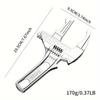 Adjustable Torque Wrench, Aluminum Alloy, Large Opening, Dual Purpose, for Bathroom Plumbing and Faucet Maintenance, Professional Grade