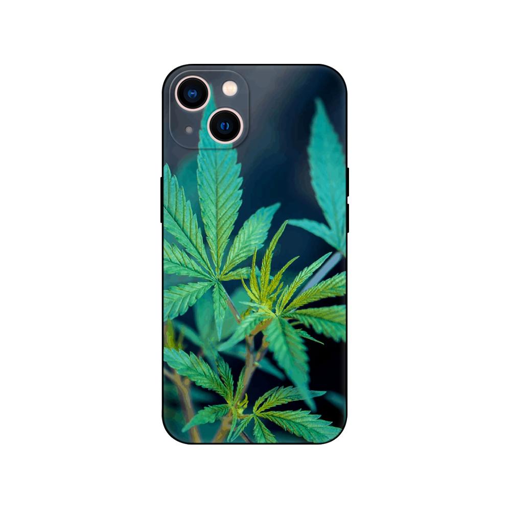 Black Tpu Case For Xiaomi Redmi 9T Case Redmi Note 9T Note 10 5G 4G Pro 10S Case Green Monstera Leaves