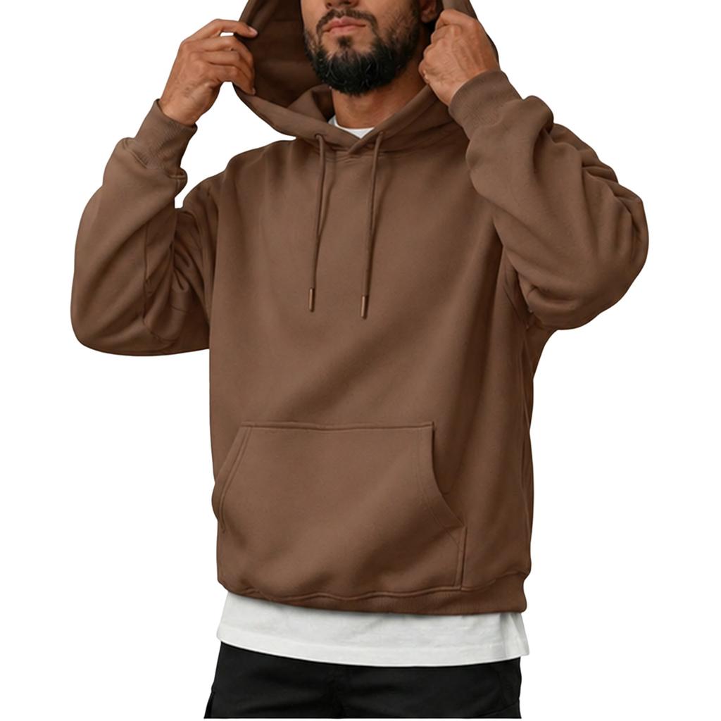 Felpa Invernale da Uomo con Scollo a Girocollo Pullover Casual per l'Uso Quotidiano