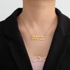 LIKGREAT Woman Life Freedom Zan Zendegi Azadi Necklace Gold Color Vintage Farsi Necklace Stainless Steel Jewelry Accessories New