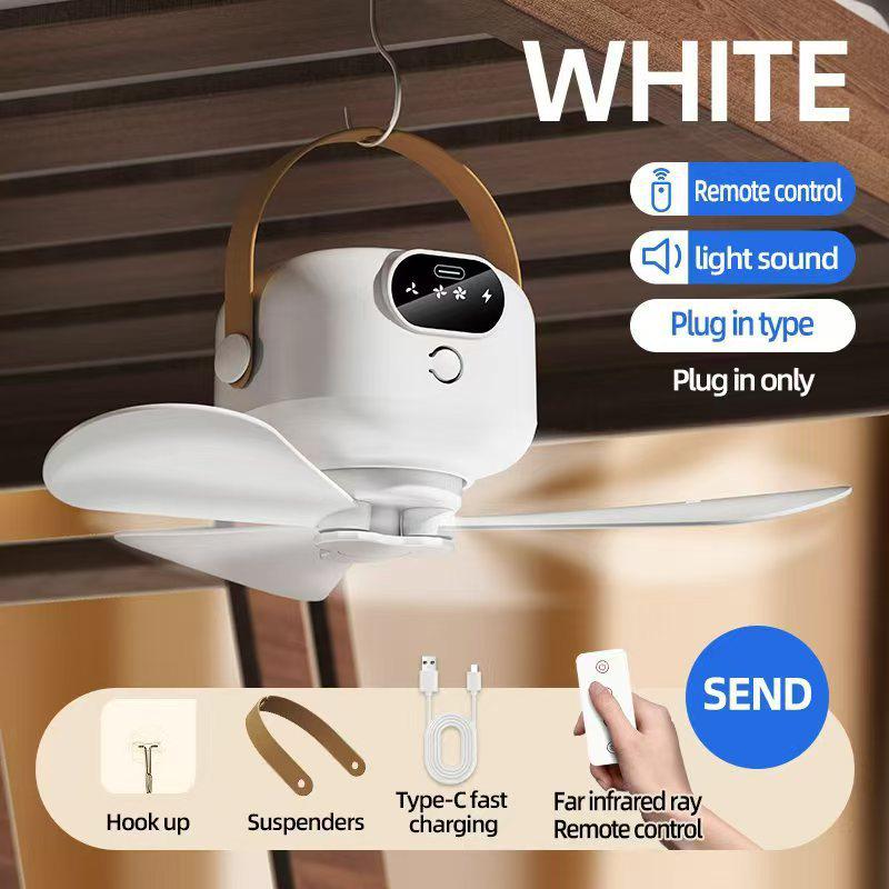 Portable Rechargeable USB Mini Hanging Fan for Dorms and Outdoor Use Hanging Fan