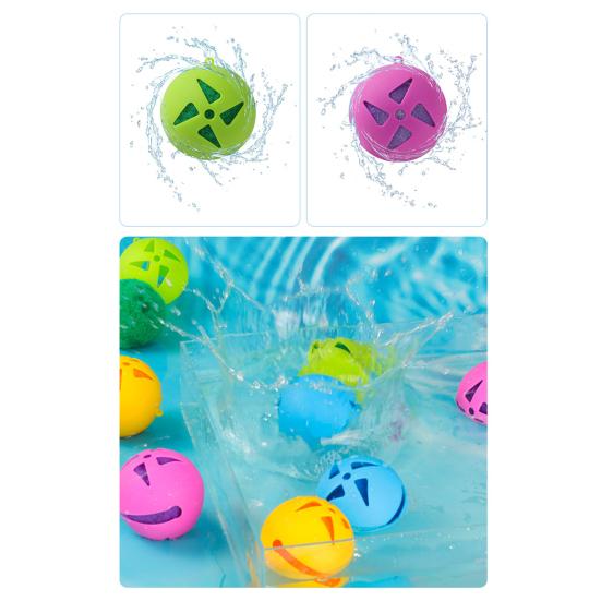 Wiederverwendbare Silikon-Wasserbälle mit saugfähigem Plüschkern, weiches, quetschbares Spritzspielzeug für Kinder und Erwachsene, lustiges Sommer-Pool-Wasserspielzeug