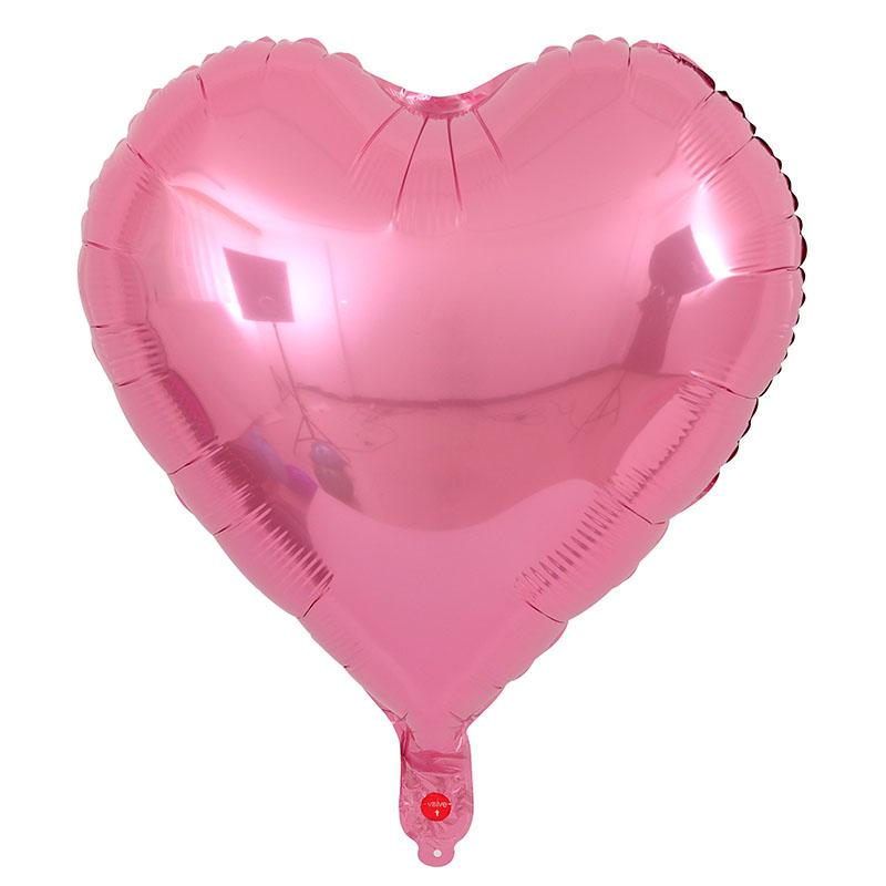 8-Inch Pure Color Heart-aped Aluminum Foil Balloons Baby First Birthday Decoration Children's Birthday Par Scene Decoration