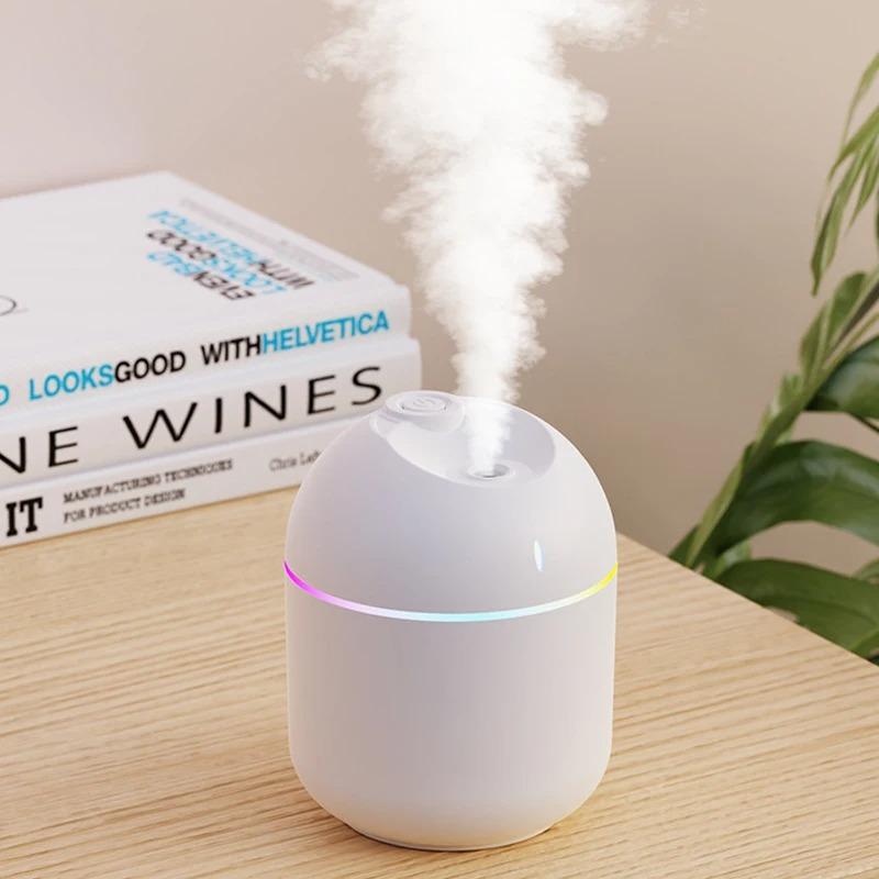 USB Mini Air Humidifier Aroma Essential Oil Diffuser For Home Car Ultrasonic Mute Mist Maker Diffuser with LED Color Lamp